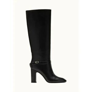 LOEFFLER RANDALL solana leather buckle knee boots - black Size 8 $695